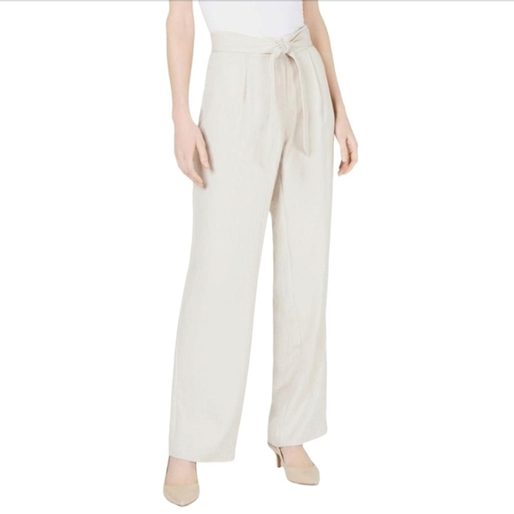 Alfani Linen Beach Casual Office Pants - Picture 1 of 8